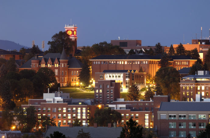 Washington State University Campus - Night